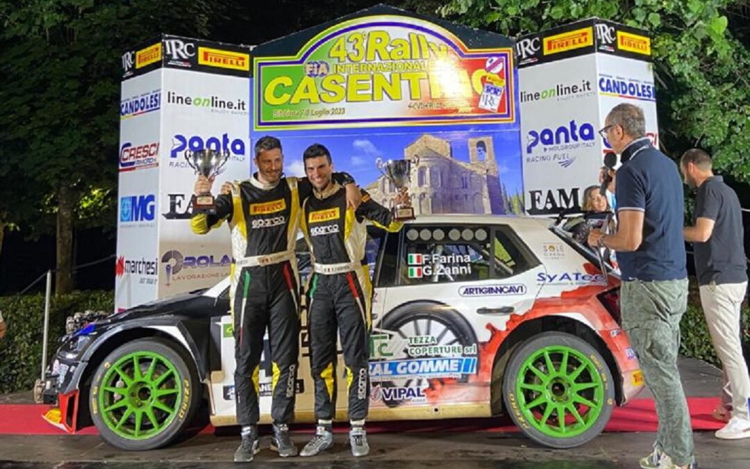 Grande soddisfazione per la Pintarally Motorsport con Fabio Farina 9° assoluto al 43° Rally Casentino