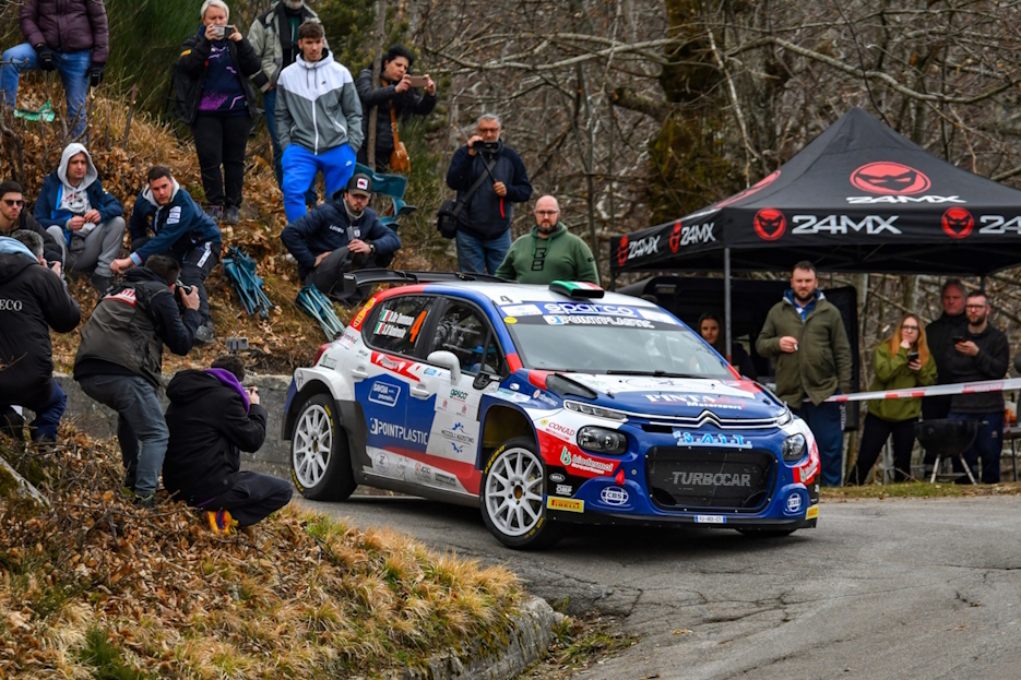 Prima gara del CIAR per la Pintarally Motorsport con Damiano De Tommaso e Denis Vigliaturo